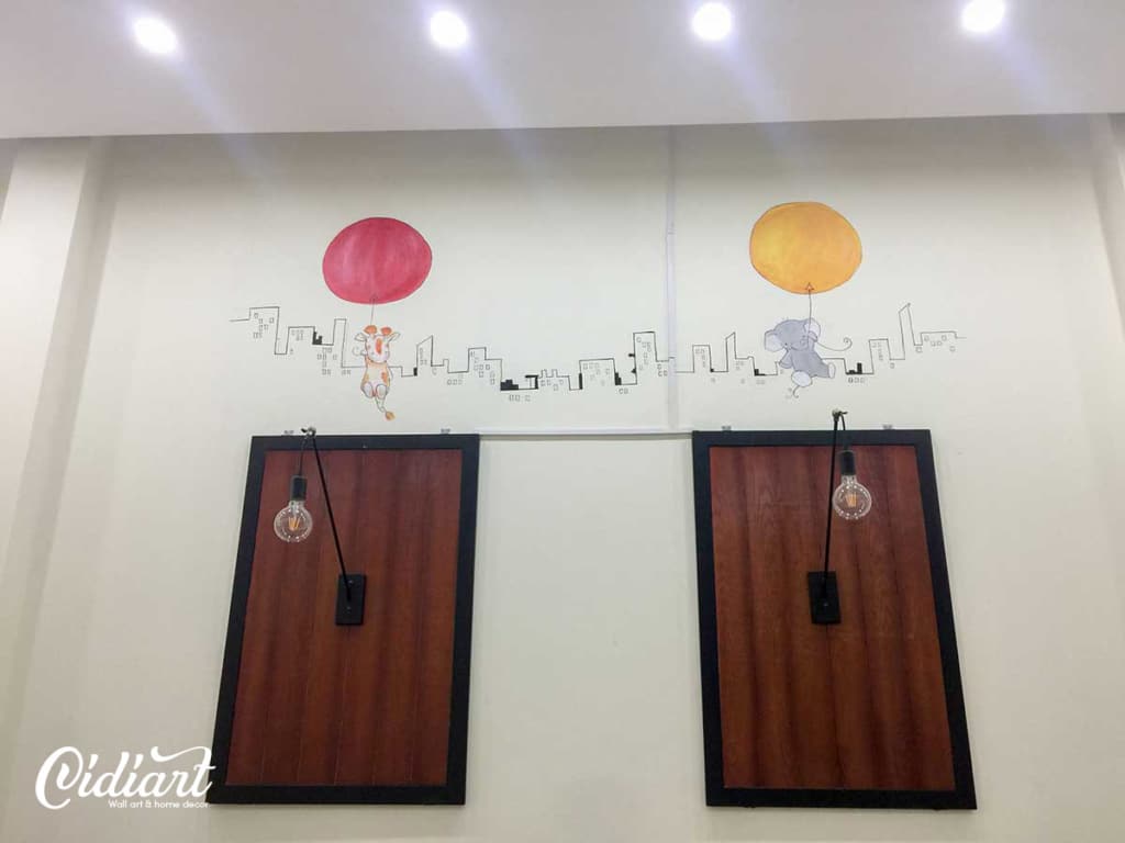 Trang trí cửa hàng trà sữa