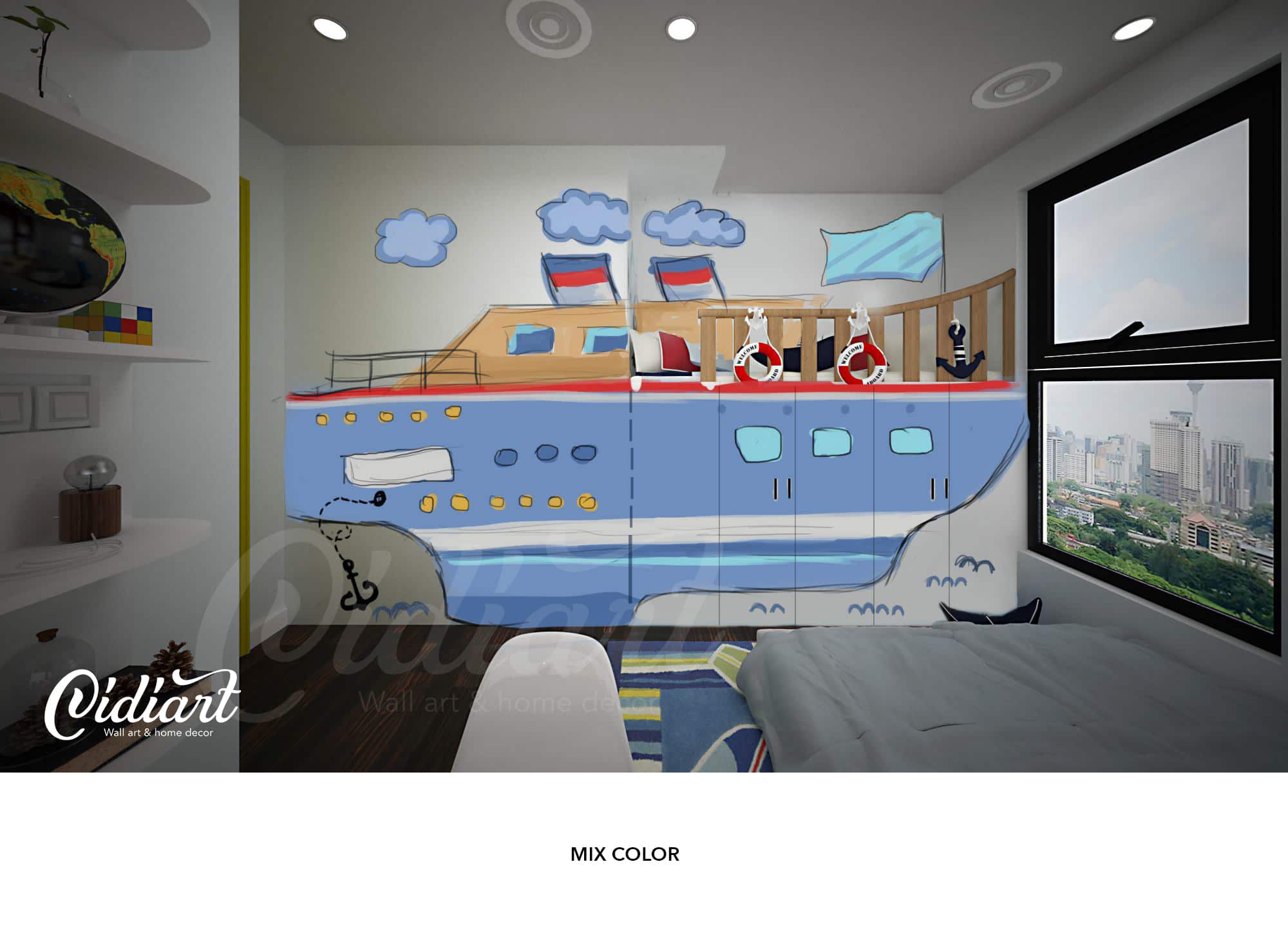 Phòng đọc sách cho bé với ý tưởng độc đáo - Đại dương kiến thức <3 3