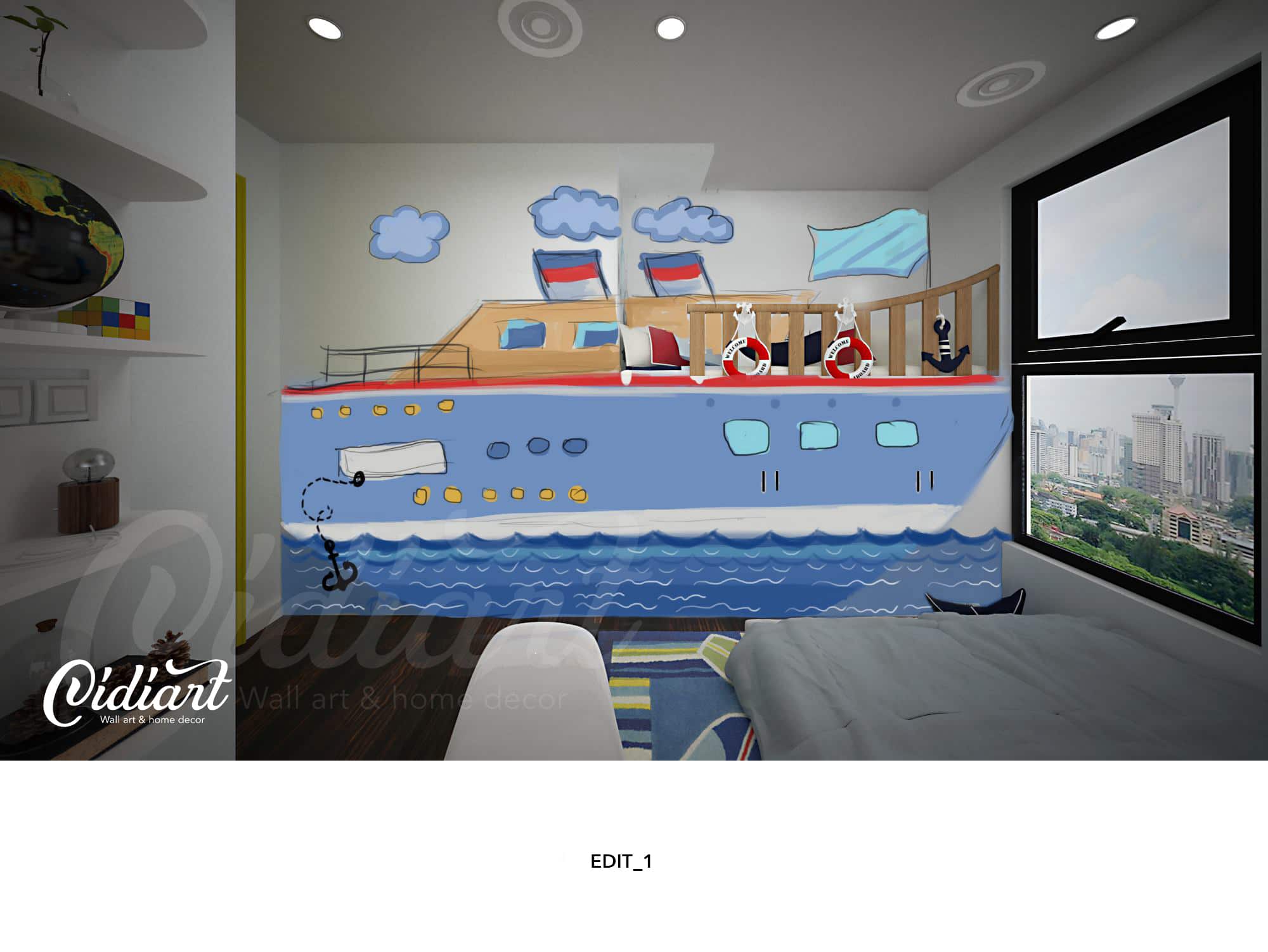 Phòng đọc sách cho bé với ý tưởng độc đáo - Đại dương kiến thức <3 4