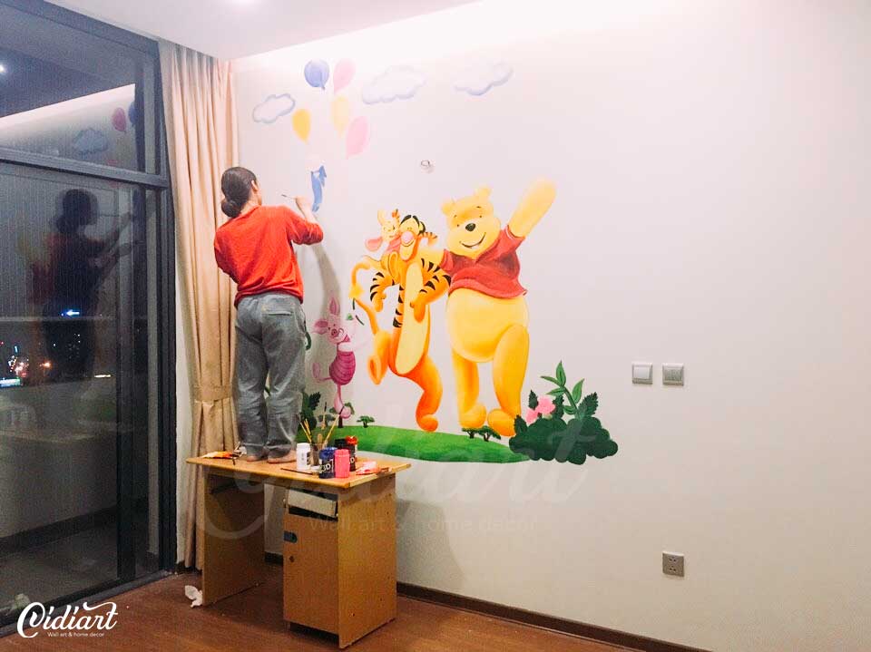 Phòng Cho Bé – Gấu Pooh và những người bạn