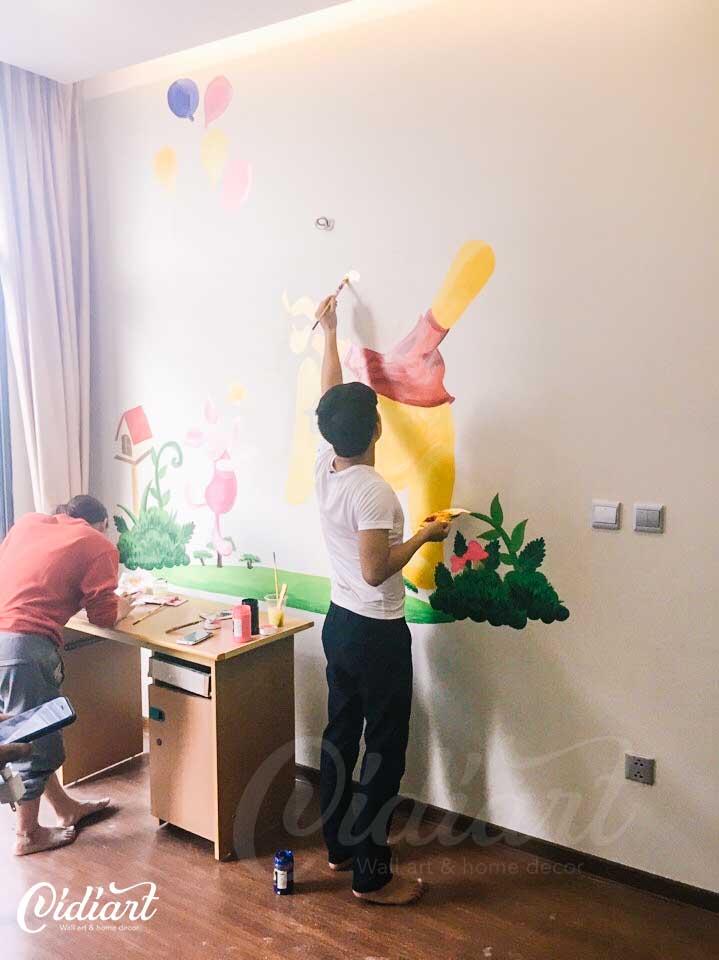Phòng Cho Bé – Gấu Pooh và những người bạn