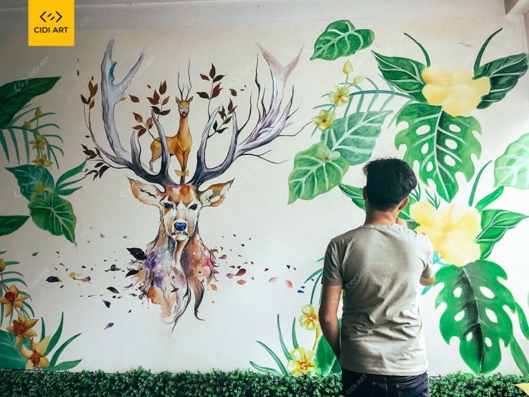 Vẽ tranh tường căn hộ gia đình - Hoàng Đạo Thuý 11