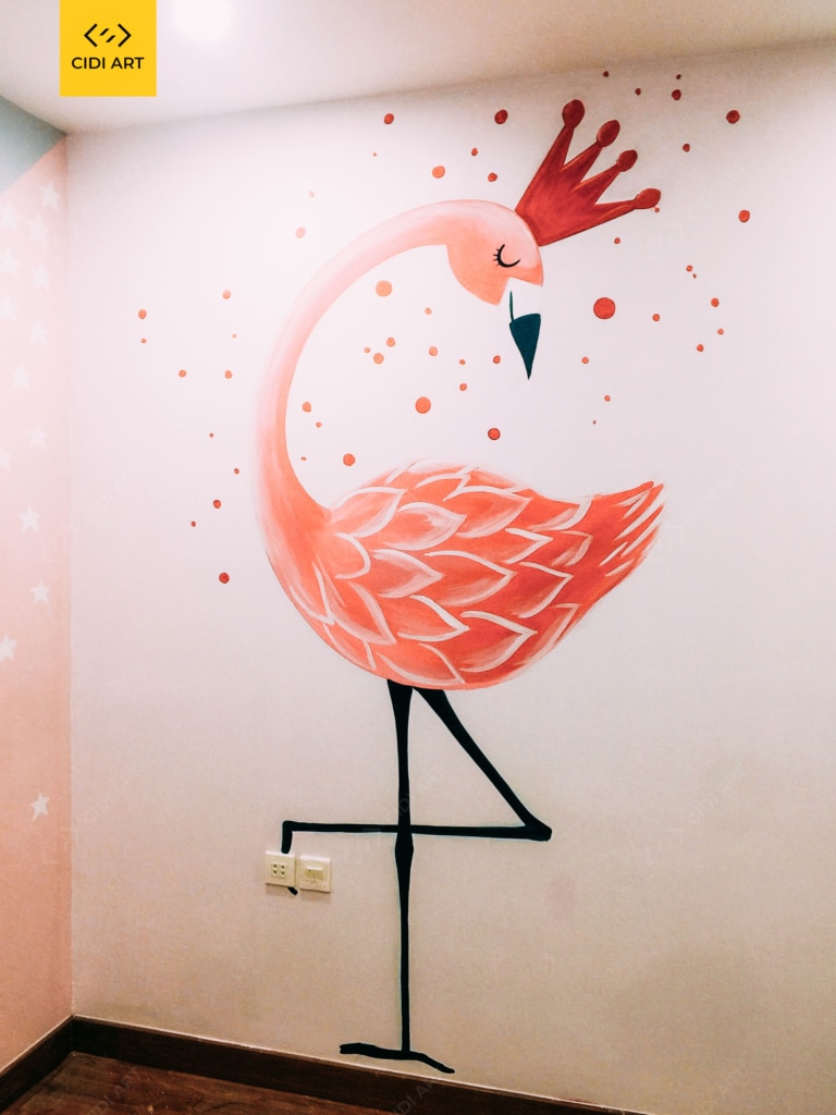 Vẽ tranh tường phòng em bé Golden Season 5