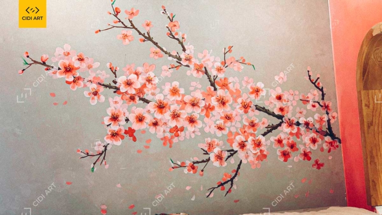 Vẽ tranh tường quán lẩu - Dao Hua - Taiwanese Hotpot Paradise Hà Nội 3