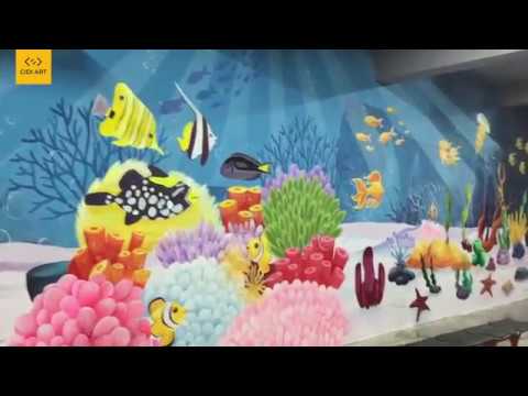 Vẽ tranh tường công ty YIDA Việt Nam