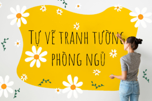 Tự vẽ tranh tường phòng ngủ