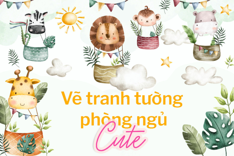 Vẽ tranh tường phòng ngủ cute: Tạo không gian ngủ đáng yêu và ấm cúng 11 Vẽ tranh tường phòng ngủ cute - CiDi Art
