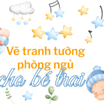 Vẽ tranh tường phòng ngủ cho bé trai - Cidiart